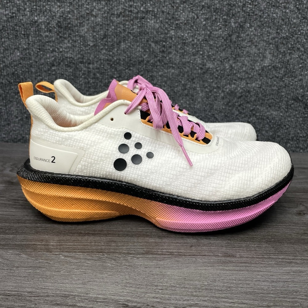 Craft Endurance 2 Shoes Sneakers Road Running Training White Womens 9.5